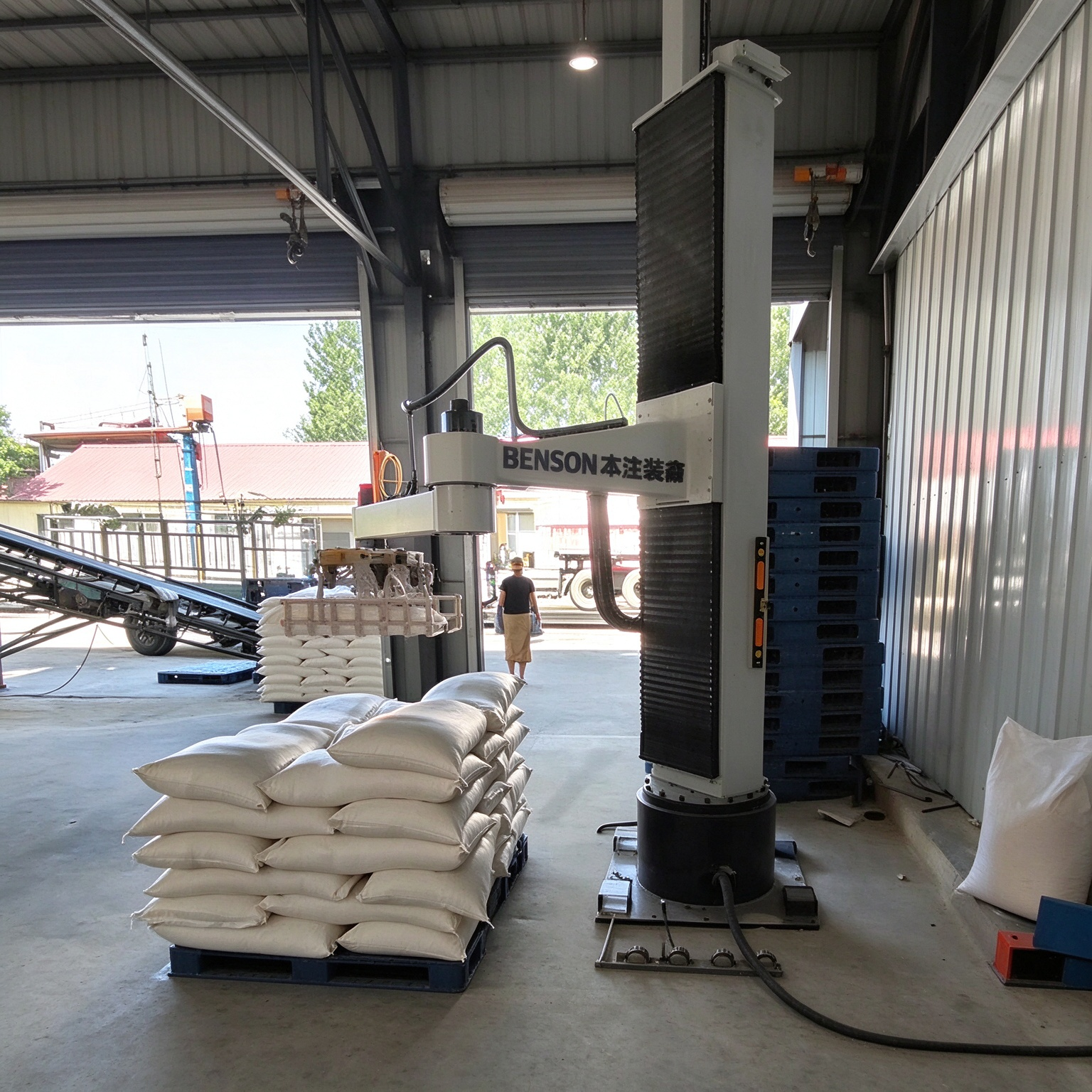 column-robot-conveying-and-palletizing-production-line